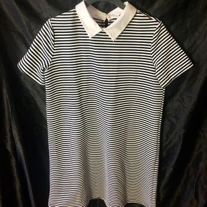 Collared Striped Zara Trafaluc Shirt Dress Small
